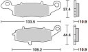 バルカン900（VULCAN） ストリートエクセル（シンター）ブレーキパッド リア用 886LS SBS（エスビーエス）