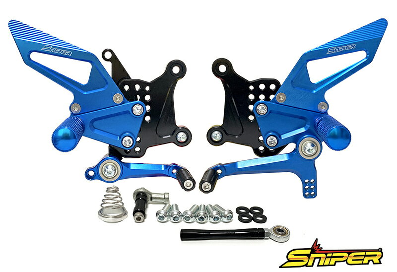 ZX-25R（20年） ストリート用 バックステップ 青 クイックシフター装着車対応 SNIPER（スナイパー）