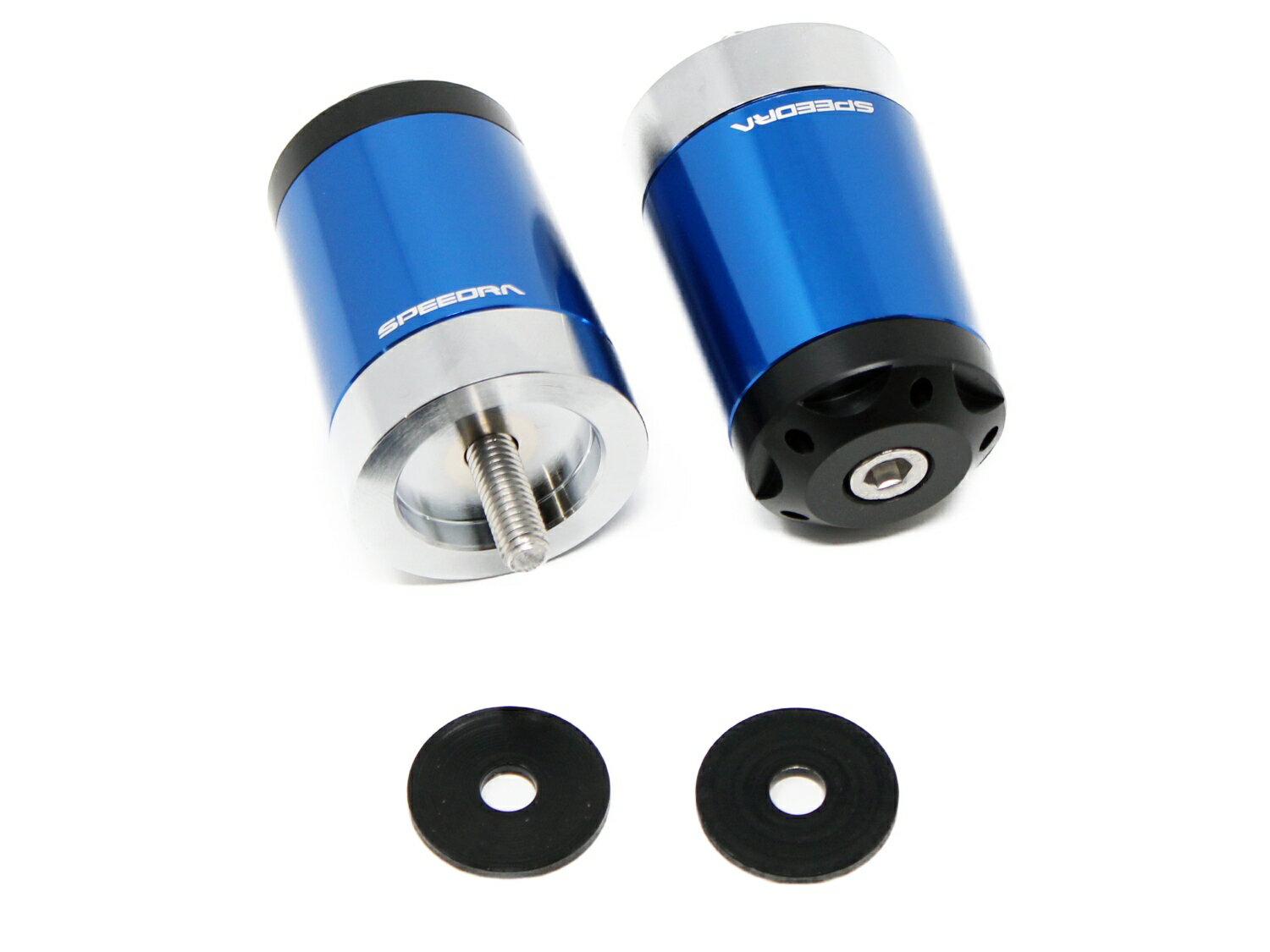 ヘビーウェイトハンドルバーエンドスライダー ブルー SSK SPEEDRA（スピードラ） XMAX250