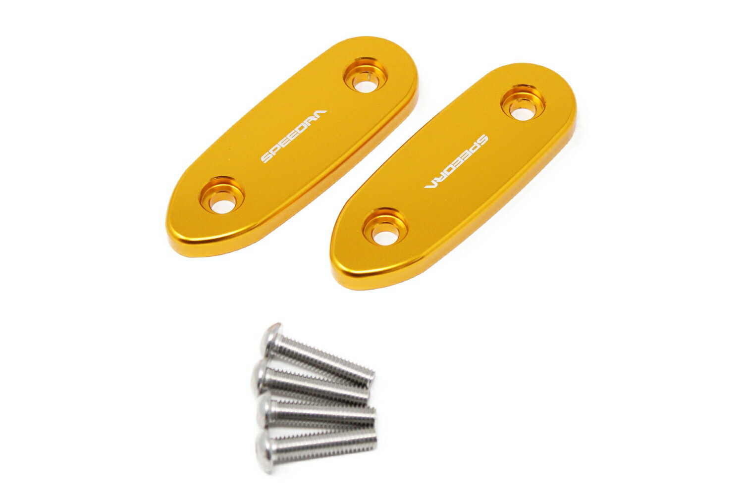 ミラーホールカバー ゴールド SSK SPEEDRA（スピードラ） YZF-R25（19年）