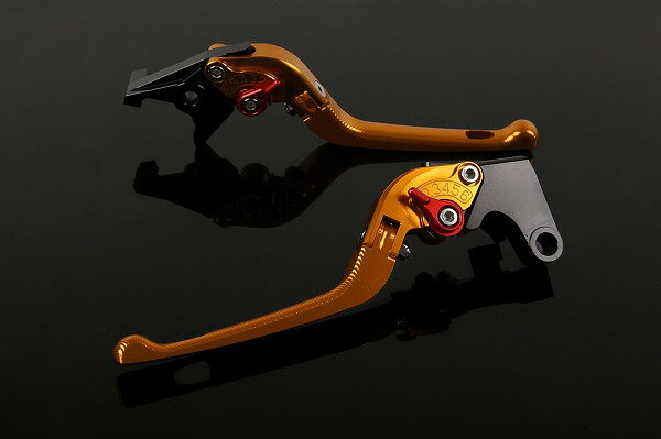ER-6F（Ninja650） '09-'16 可倒式アジャストレバーセット 3D レバー：ゴールド SSK SPEEDRA（スピードラ）