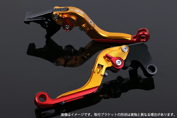 バンディット400（BANDIT） 可倒延長式アジャストレバーセット レバー：ゴールド アジャスター：シルバー SSK SPEEDRA（スピードラ）