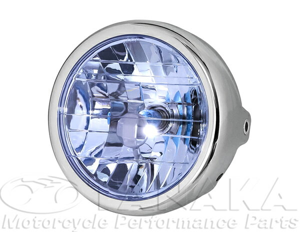 汎用 マルチリフレクターヘッドライト メッキ/ブルー 田中商会