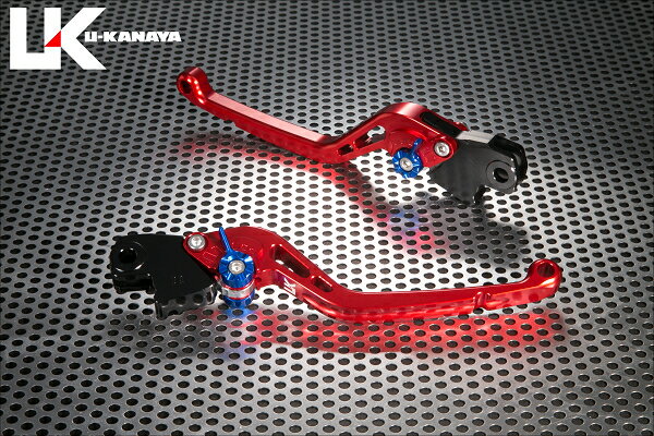 BMW F800R（09年～） スタンダードタイプ ロングアルミビレットレバーセット（レッド） U-KANAYA