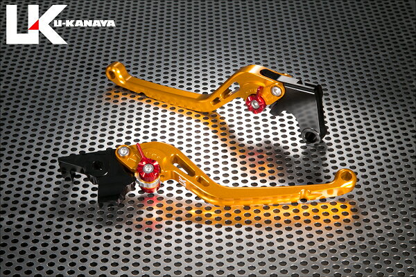 Z250 スタンダードタイプ ロングアルミビレットレバーセット（ゴールド） U-KANAYA