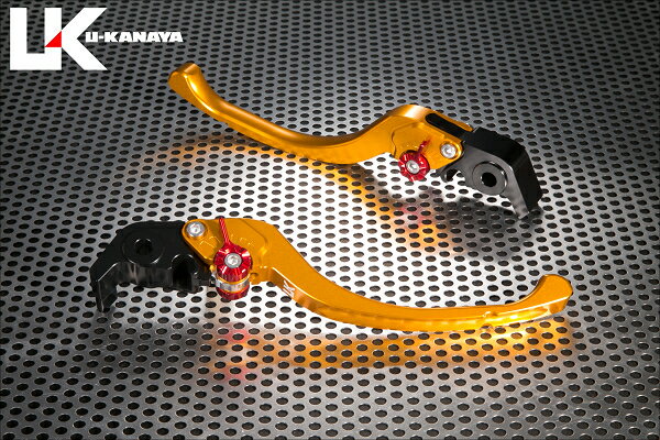 KTM 990SUPERDUKE（05～12年） ツーリングタイプ アルミビレットレバーセット（ゴールド） U-KANAYA