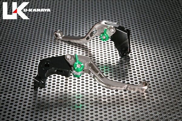 ZX-10R（06～15年） スタンダードタイプ ショートアルミビレットレバーセット（チタンカラー） U-KANAYA