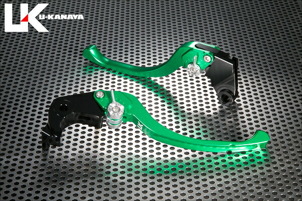 TRIUMPH Street Twinストリートツイン ツーリングタイプ アルミビレットレバーセット（グリーン） U-KANAYA