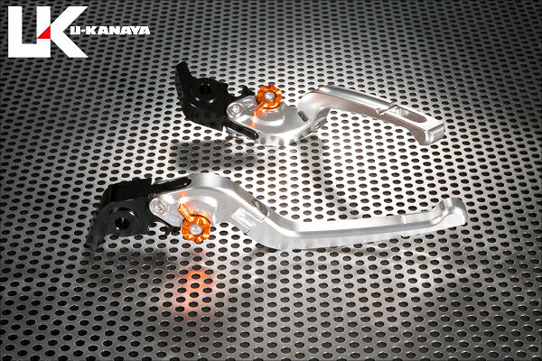 ZX-10R（16年～） 可倒式Rタイプ アルミビレットレバーセット（シルバー） U-KANAYA