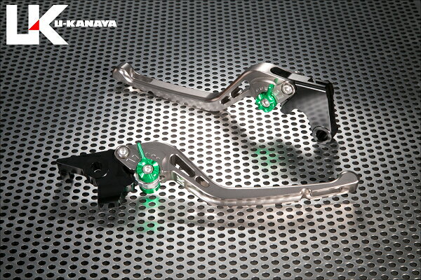 エリミネーター250SE/LX（ELIMINATOR） GPタイプ ロングアルミビレットレバーセット（チタンカラー） U-KANAYA