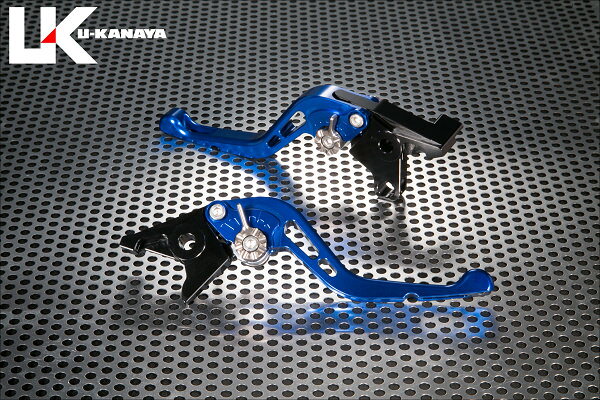 GPタイプ ショートアルミビレットレバーセット ブルー（ツヤあり） U-KANAYA KATANA（刀）19～21年