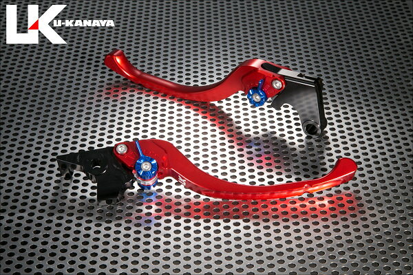 Ninja650（ニンジャ）17年 ツーリングタイプ アルミビレットレバーセット（レッド） U-KANAYA