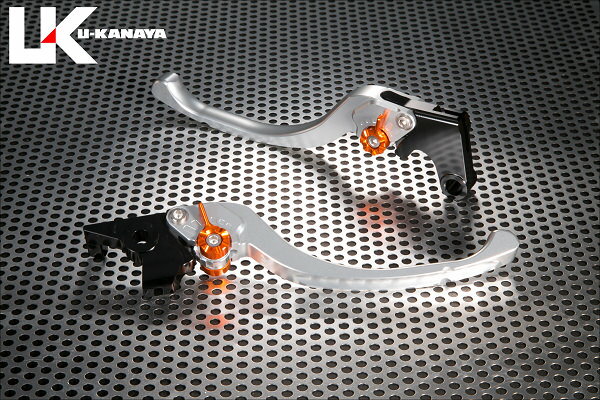 SV650（16年～） ツーリングタイプ アルミビレットレバーセット（シルバー） U-KANAYA