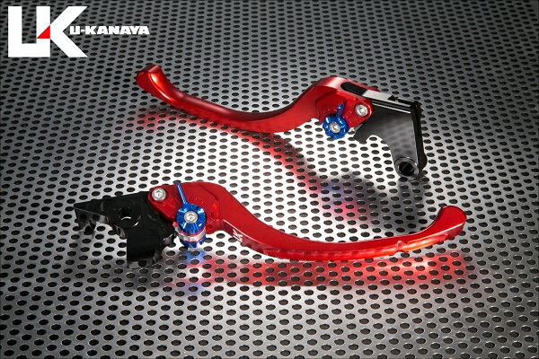 Vストローム250（V-Strom250） ツーリングタイプ アルミビレットレバーセット レッド U-KANAYA