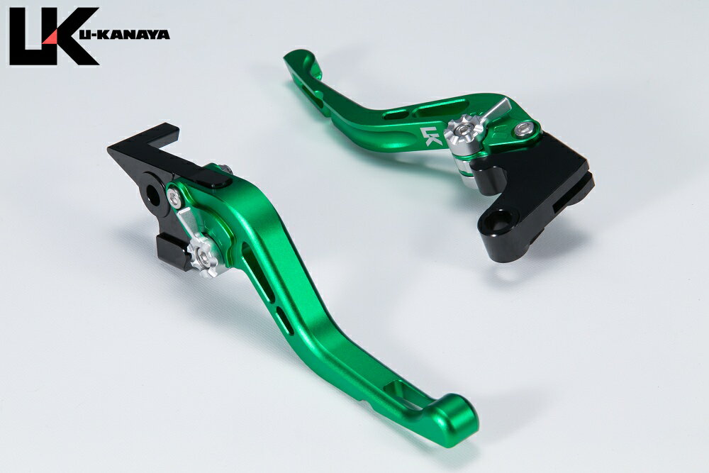 Z250SL GPタイプ ショートアルミビレットレバーセット マットグリーン U-KANAYA