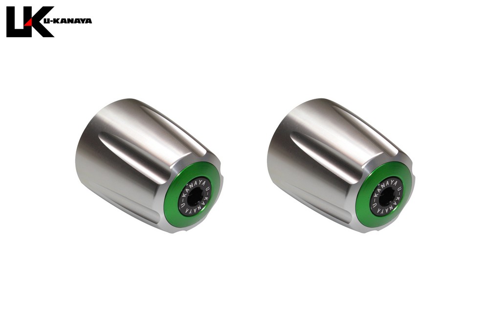 NMAX（エヌマックス） アルミビレットハンドルバーエンド グルーヴタイプ（シルバー） U-KANAYA