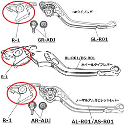 VFR750F（RC24・RC36） 補修用 アルミビレットレバー取付アタッチメント ブレーキ側 U-KANAYA