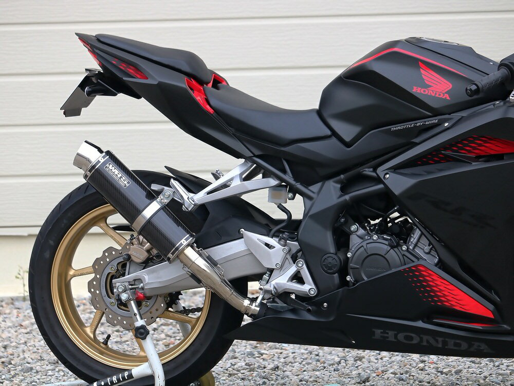 CBR250RR（20年） ラウンドタイプ スリップオンマフラー カーボンサイレンサー仕様 WR'S（ダブルアールズ）
