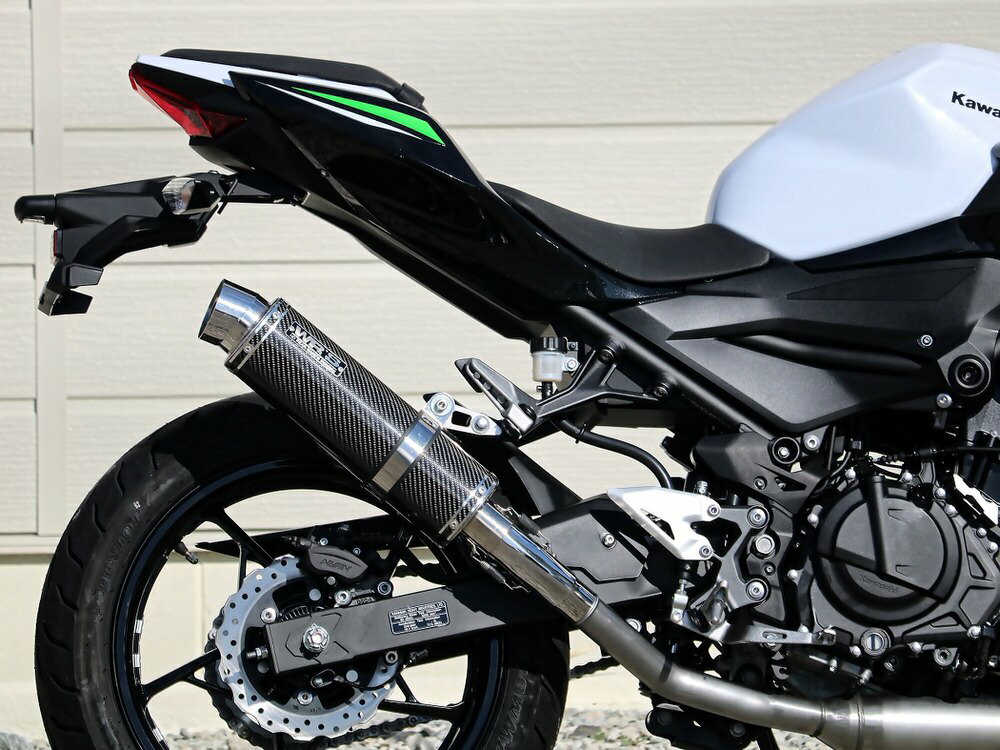 Z250（19年） ラウンドタイプ カーボンサイレンサー仕様 スリップオンマフラー WR'S（ダブルアールズ）