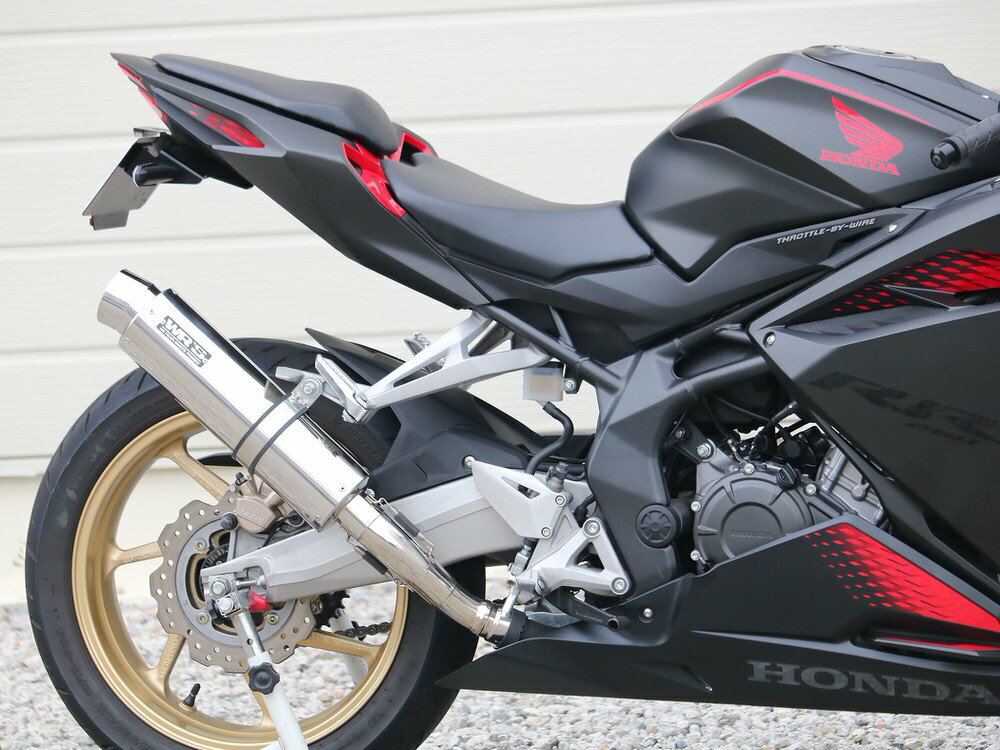 CBR250RR（20年） ラウンドタイプ スリップオンマフラー ステンレスサイレンサー仕様 WR'S（ダブルアールズ）