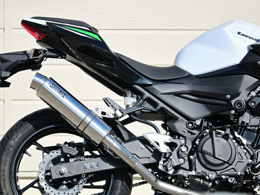 Z250（19年） ラウンドタイプ ステンレスサイレンサー仕様 スリップオンマフラー WR'S（ダブルアールズ）