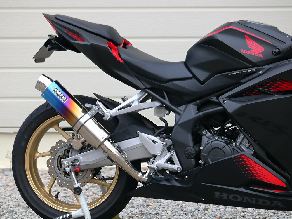 CBR250RR（20年） ラウンドタイプ スリップオンマフラー 焼き色チタンサイレンサー仕様 WR'S（ダブルアールズ）