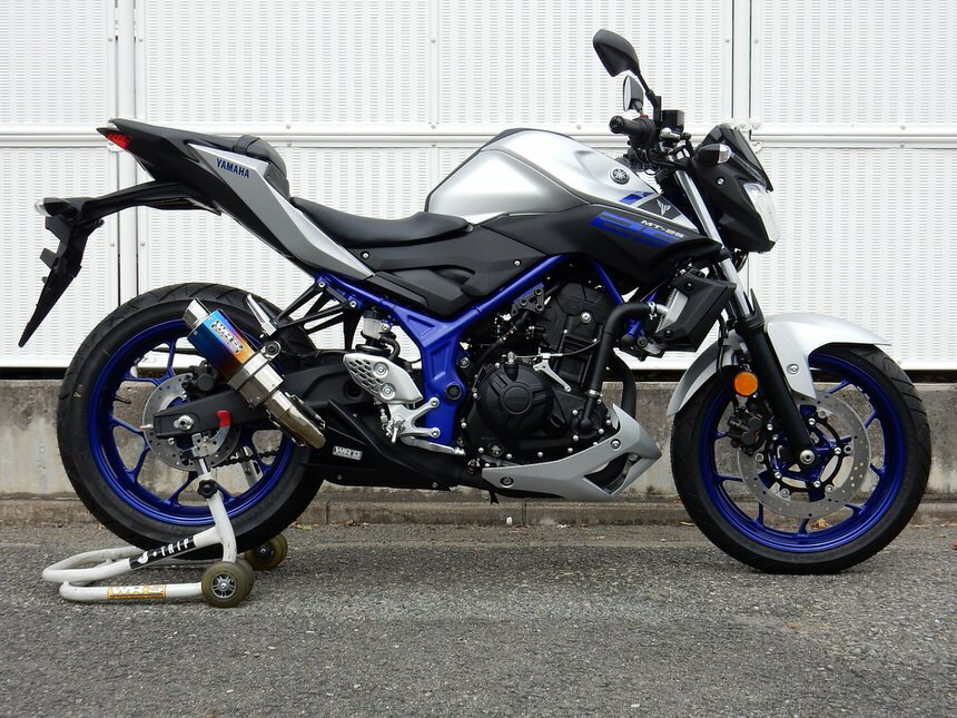 MT-25 ショートオーバルタイプ チタン 焼き色タイプサイレンサー WR'S（ダブルアールズ）