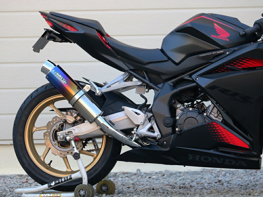 CBR250RR（20年） ラウンドタイプフルエキゾースト マフラー 焼き色チタンサイレンサー仕様 WR'S（ダブルアールズ）
