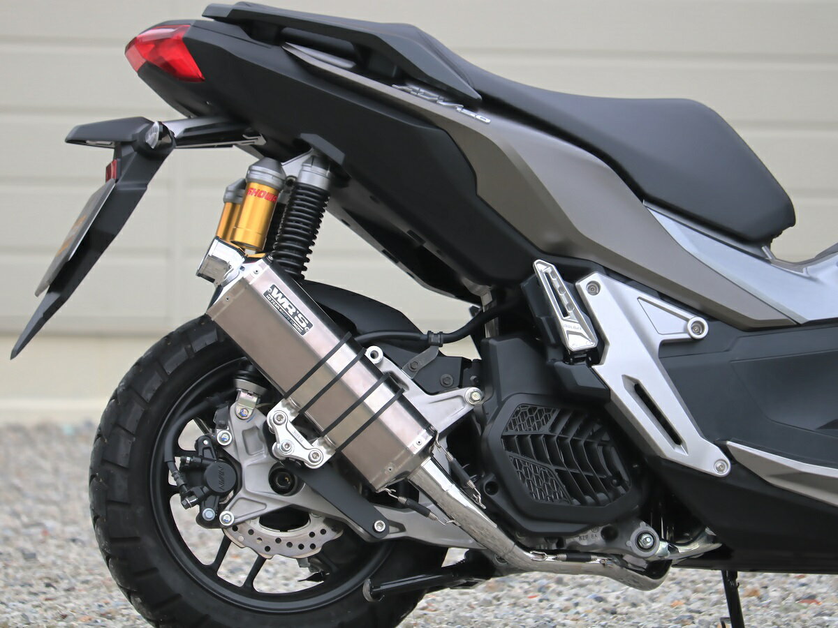 ADV150（2BK-KF38） ST-OVALフルエキゾーストマフラー ソリッドチタンサイレンサー仕様 WR'S（ダブルアールズ）