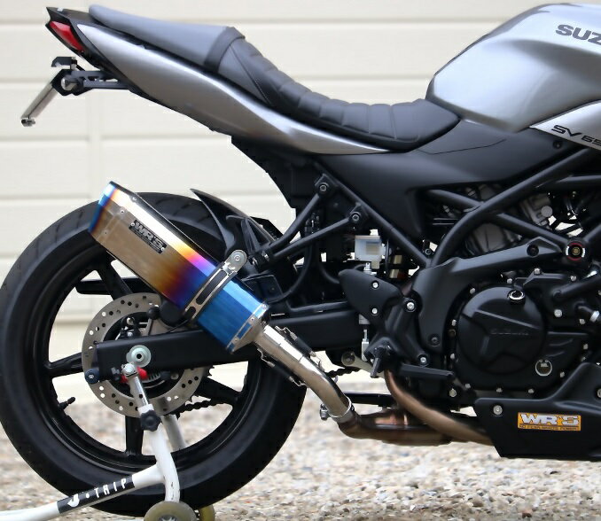 SV650 ABS・SV650X（2BL-VP55B） SS-OVAL焼き色タイプ スリップオンマフラー 政府認証 WR'S（ダブルアールズ）
