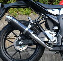 GSX-R125(8BJ-DL32D) ラウンドタイプフルエキゾーストマフラー カーボンサイレンサー JMCA認証 WR'S(ダブルアールズ)