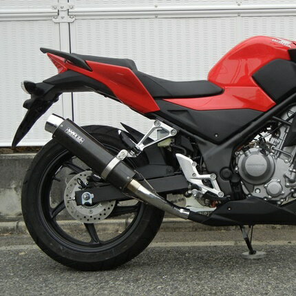 CB250F（MC43） リアエキゾーストマフラー カーボン（ラウンドタイプ）JMCA認証 WR'S（ダブルアールズ）