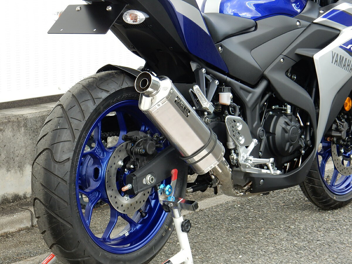 YZF-R25（JBK-RG10J） チタンオーバルフルエキゾーストマフラー チタンソリッド WR'S（ダブルアールズ）