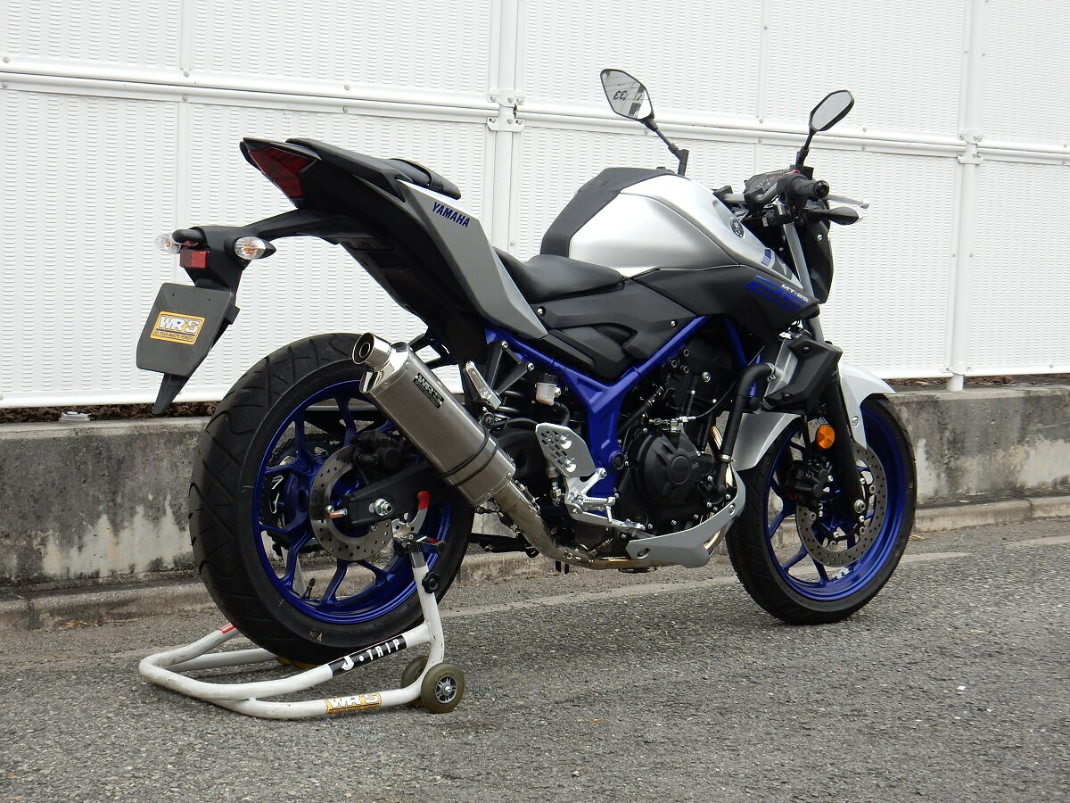 MT-25（JBK-RG10J） チタンオーバルフルエキゾーストマフラー チタンソリッド WR'S（ダブルアールズ）