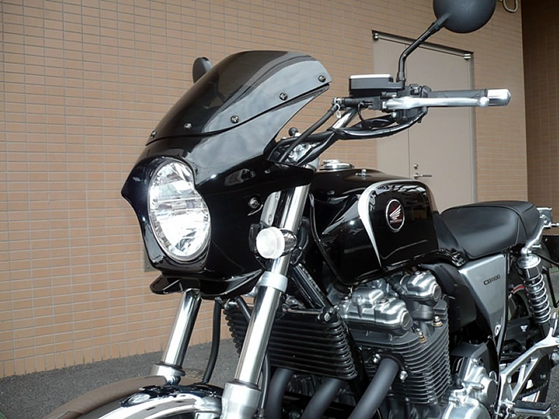 CB1100 汎用ビキニカウル DS-01 Typeエアロ スモークスクリーン（ダークネスブラックメタリック単色塗装）NH-463M WORLD WALK（ワールドウォーク）