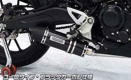 HONDA - CB250R（2BK-MC52） ダイナミックマフラー ユーロタイプ フルエキゾースト ブラックカーボン仕様 ウイルズウィン（WirusWin）