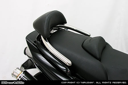 32φタンデムバー ブライアントタイプ バックレスト付 TMAX（SJ02J）用 ウイルズウィン（WirusWin） 2