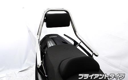 【適合車種】TMAX【適合型式】SJ08Jkey：タンデムバーzero238644安心して安全にタンデム走行をしていただけるよう、機能面を重視した商品です。背もたれが装備されており、タンデムを快適にサポートしてくれます。テスト走行を繰り返し開発した各車種、専用特別設計でパッセンジャーをしっかりサポートしてくれるパーツです。パッセンジャーの快適性向上のため、背もたれパッドを標準装備しております。表面素材にはノーマルシートと似たシート生地を使用していますので、取って付けた感じは無くとてもマッチします。オリジナル背もたれパッドは型から興して製作していますので、見た目も良く耐久性に優れたしっかりとした作りになっています。取り付けは、簡単に無加工でしっかりとボルトオンで固定できます。材質は、耐久性、耐腐食性の高いオールステンレス製です。バーの太さは32mm径と太めのパイプを使用しています。パッセンジャーが握りやすく力を入れやすいので、安全性も高くなっております。【商品名】サポートタンデムバー ブライアントタイプ【商品番号】W4-130521-007【メーカー】ウイルズウィン（WirusWin）【車種メーカー】YAMAHA（ヤマハ）【適合車種】TMAX【適合型式】SJ08J