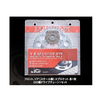 ドライブキット（バリューキット） チェーン：シルバー XAM（ザム） ゼファー400（ZEPHYR）（89～95年）