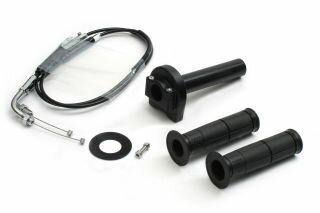 アクティブ 1061694 スロットルキット タイプ1 メッキ金具 ブラック 巻取φ36 CBR25...