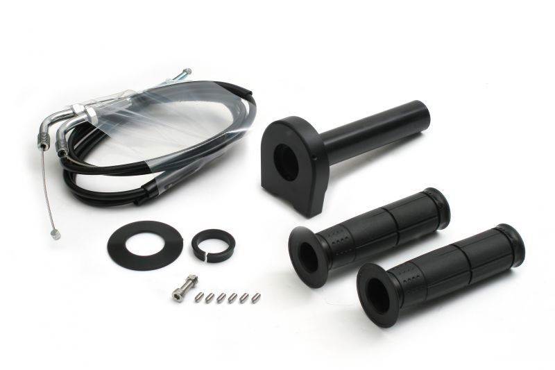アクティブ 1062212 汎用スロットルキット タイプ2 メッキ金具 ブラック 巻取φ32 7...