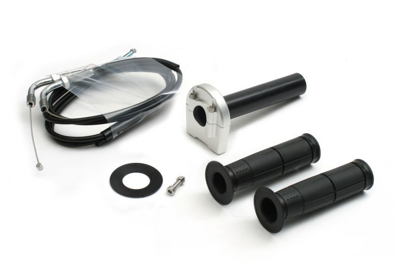アクティブ 1063181 汎用スロットルキット タイプ3 メッキ金具 シルバー 巻取φ28 8...
