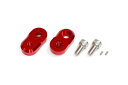 アクティブ 17722003 オフセットカラーセット ライダー側用 レッド 厚み11mm 左右セット ステップバー オプションパーツ ACTIVE
