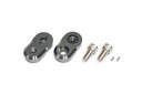 アクティブ 17723003 オフセットカラーセット ライダー側用 ガンメタ 厚み11mm 左右セット ステップバー オプションパーツ ACTIVE