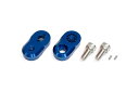 アクティブ 17724003 オフセットカラーセット ライダー側用 ブルー 厚み11mm 左右セット ステップバー オプションパーツ ACTIVE