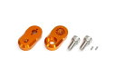 アクティブ 17725003 オフセットカラーセット ライダー側用 ゴールド 厚み11mm 左右セット ステップバー オプションパーツ ACTIVE