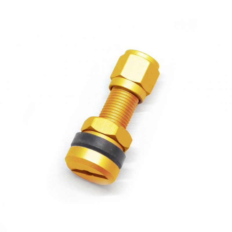 ゲイルスピード 28200212 ストレートバルブ(純正ホイール用) ゴールド φ11.5 エアバルブ 軽量 バイク ..