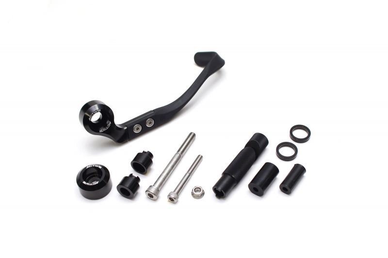 アクティブ 30801018 ブレーキレバーガード&バーエンド フルセット ブラック ハンドル内径φ18.0〜19.4..