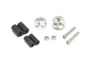 アクティブ 60800233 アルミバーエンド リボルバー シルバー φ33-L22.5 左右セット ハンドル ドレスアップ パーツ ACTIVE