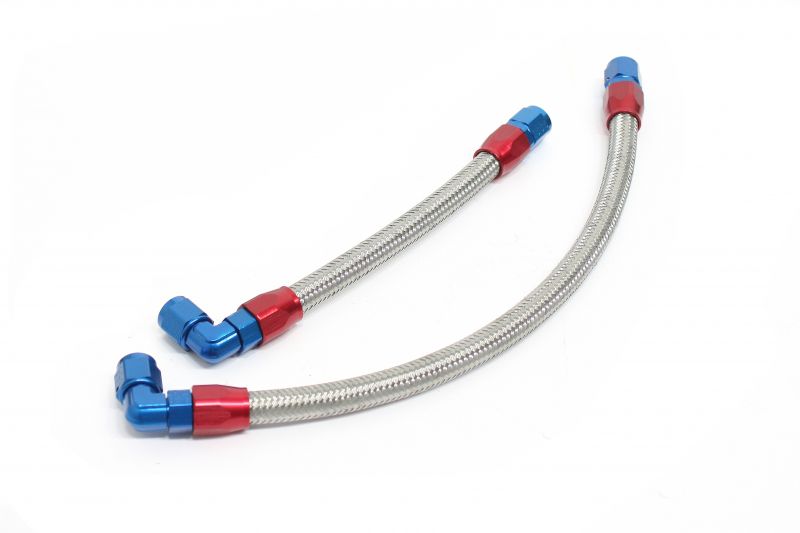 ACTIVE アクティブ AC14053205 ストレートオイルクーラーホースセット シルバー #6 スタンダード 9イン..